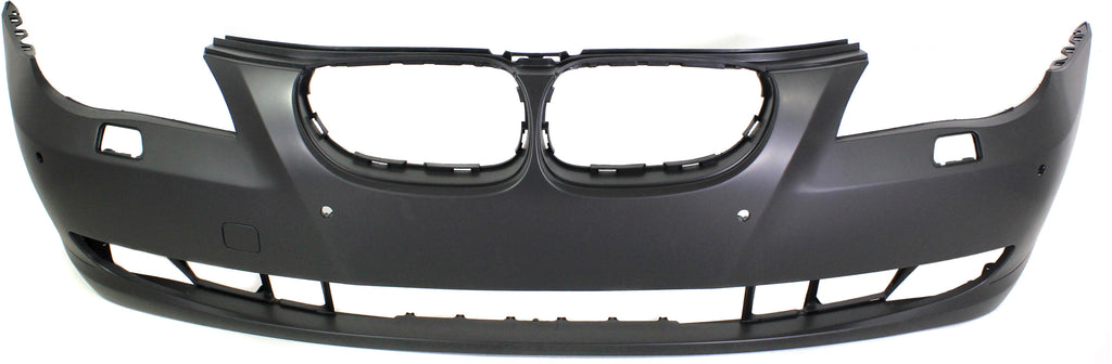 5-SERIES 08-10 FRONT BUMPER COVER, Primed, w/o M Pkg, w/ Park Dist Ctrl Snsr Holes, Sdn/Wgn