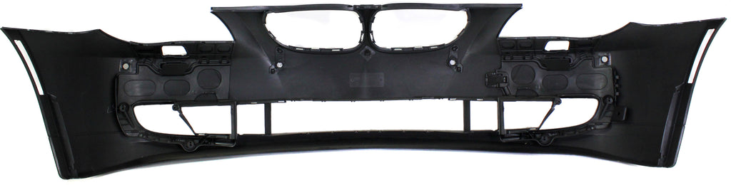 Front Bumper Cover Primed For 2008-2010 BMW 5-Series Without M Pkg With Park Dist Ctrl Snsr Holes Sedan Replacement REPB010332