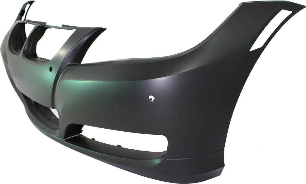 Front Bumper Cover Primed For 2009-2012 BMW 3-Series With PDC Snsr Holes Without Headlight Washer Holes Replacement REPB010350P