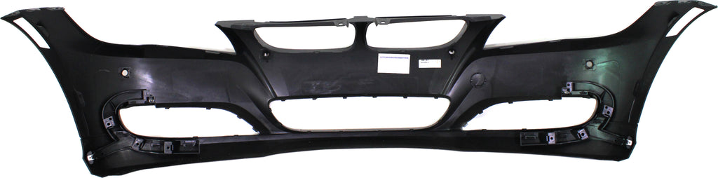 Front Bumper Cover Primed For 2009-2012 BMW 3-Series With PDC Snsr Holes Without Headlight Washer Holes Replacement REPB010350P