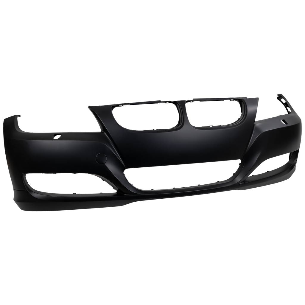 PARTS OASIS New Aftermarket BM1000211 Front Bumper Cover Primed Replacement For BMW 3-Series 2009 2010 2011 2012 With HLW Holes and Tow Hook Cvr Without PDC Snsr Holes Sedan | Wagon Replaces OE 51117226711