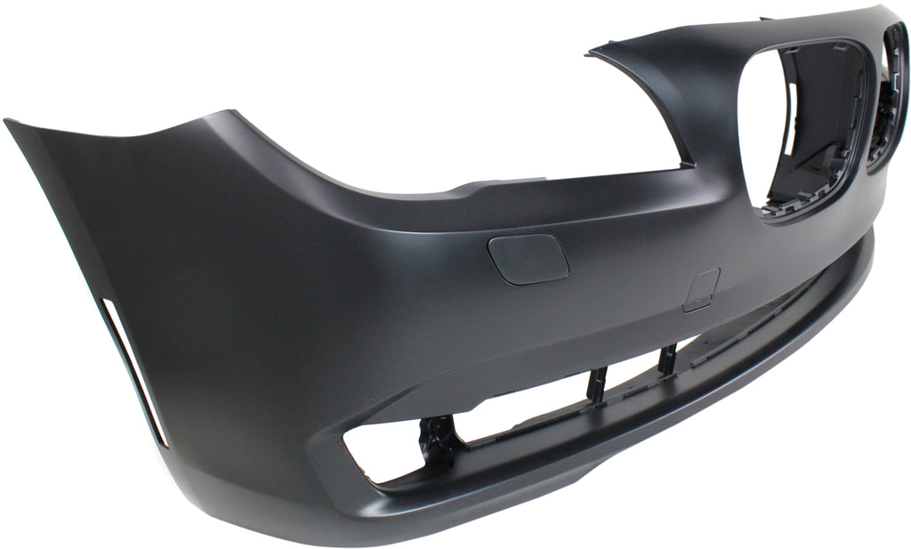 Front Bumper Cover Primed For 2009-2012 BMW 7-Series Without Park Distance Sensor Holes Without M Package CAPA Replacement REPB010352PQ