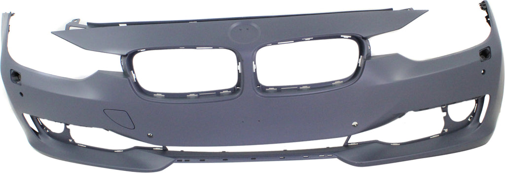 3-SERIES 12-15 FRONT BUMPER COVER, Prmd, w/o M Sport Line, w/ HLW/PDC Holes/Cam, w/o IPAS, Modern/Luxury/Sport Line Mdls, Sdn/Wgn