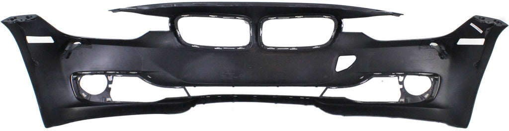 Front Bumper Cover Primed For 2012-2015 BMW 3-Series Without M Sport Line | PDC Holes/IPAS/Cam With HLW Holes Modern/Luxury/Sport Line Mdls Replacement REPB010356P