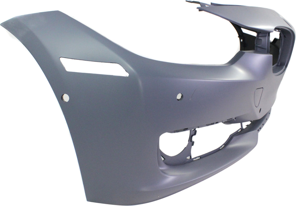 Front Bumper Cover Primed For 2012-2015 BMW 3-Series Without M Sport Line | HLW Holes/IPAS With PDC Holes/Cam Modern/Luxury/Sport Line Mdls Replacement REPB010361P