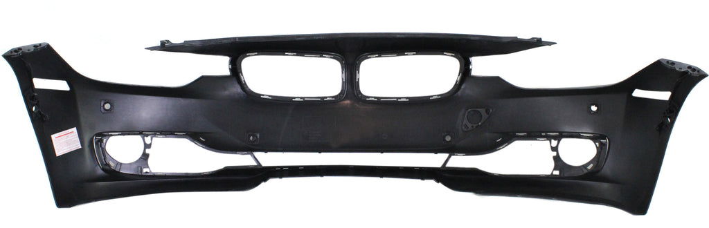 Front Bumper Cover Primed For 2012-2015 BMW 3-Series Without M Sport Line | HLW Holes/IPAS With PDC Holes/Cam Modern/Luxury/Sport Line Mdls Replacement REPB010361P