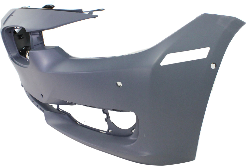 Front Bumper Cover Primed For 2012-2015 BMW 3-Series Without M Sport Line | HLW Holes/Cam With PDC Holes/IPAS Modern/Luxury/Sport Line Mdls Replacement REPB010362P