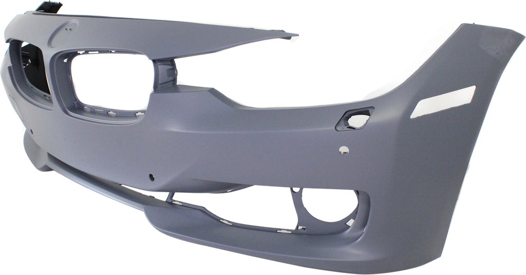 Front Bumper Cover Primed For 2012-2015 BMW 3-Series Without M Sport Line | IPAS/Cam With HLW/PDC Holes Replacement REPB010367P