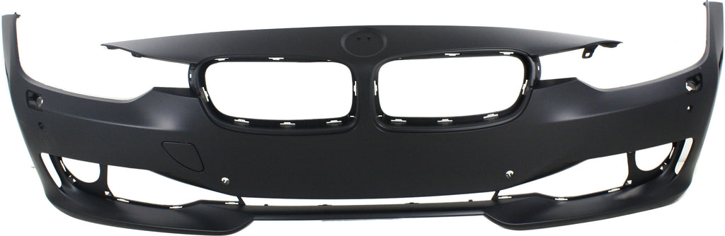 3-SERIES 12-15 FRONT BUMPER COVER, Prmd, w/o M Sport Line, STD Type, w/ HLW/PDC Holes/IPAS, w/o Cam, Sdn/Wgn - CAPA