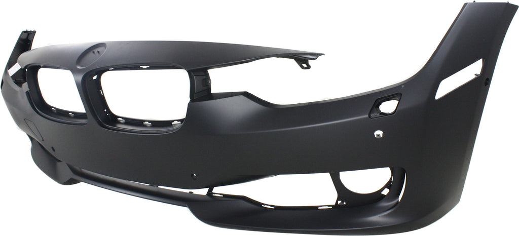 PARTS OASIS New Aftermarket BM1000258C Front Bumper Cover Primed - CAPA Replacement For BMW 3-Series 2012 2013 2014 2015 Without M Sport Line STD Type With HLW/PDC Holes | IPAS Without Cam Sedan | Wagon Replaces OE 51117293017