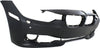 PARTS OASIS New Aftermarket BM1000258C Front Bumper Cover Primed - CAPA Replacement For BMW 3-Series 2012 2013 2014 2015 Without M Sport Line STD Type With HLW/PDC Holes | IPAS Without Cam Sedan | Wagon Replaces OE 51117293017