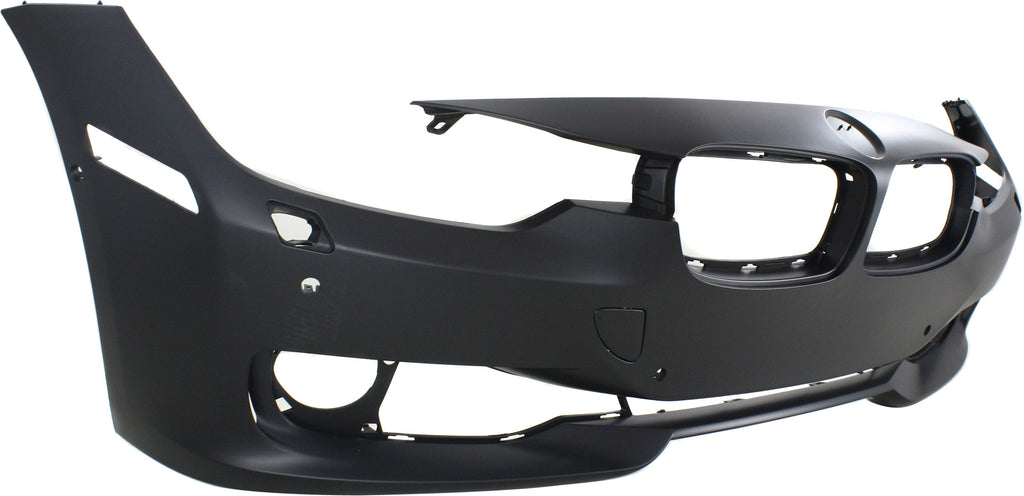 PARTS OASIS New Aftermarket BM1000258C Front Bumper Cover Primed - CAPA Replacement For BMW 3-Series 2012 2013 2014 2015 Without M Sport Line STD Type With HLW/PDC Holes | IPAS Without Cam Sedan | Wagon Replaces OE 51117293017