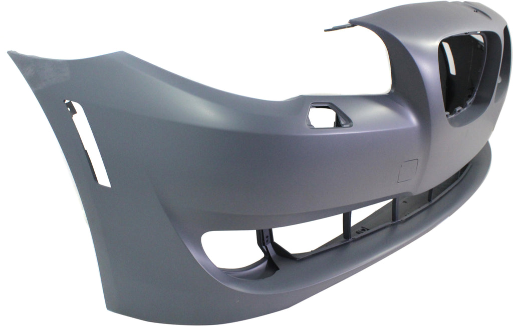 Front Bumper Cover Primed For 2011-2013 BMW 5-Series Without M Pkg | Park Distance Control Sensor Holes Replacement REPB010375P