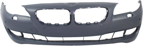 5-SERIES 11-13 FRONT BUMPER COVER, Primed, w/o M Pkg, w/ Park Distance Control Sensor Holes, w/o Side View Cam, Sdn - CAPA