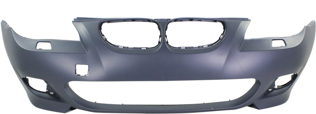 5-SERIES 08-10 FRONT BUMPER COVER, Primed, w/ M Pkg, w/Headlight Washers, w/o Park Dist Ctrl Snsr Holes, Sdn/Wgn