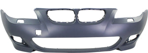 5-SERIES 08-10 FRONT BUMPER COVER, Primed, w/ M Pkg, w/Headlight Washers, w/o Park Dist Ctrl Snsr Holes, Sdn/Wgn