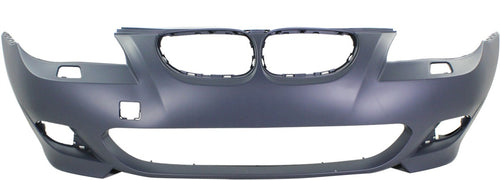 5-SERIES 08-10 FRONT BUMPER COVER, Primed, w/ M Pkg, w/Headlight Washers, w/o Park Dist Ctrl Snsr Holes, Sdn/Wgn