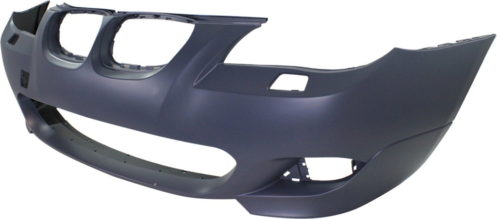 5-SERIES 08-10 FRONT BUMPER COVER, Primed, w/ M Pkg, w/Headlight Washers, w/o Park Dist Ctrl Snsr Holes, Sdn/Wgn