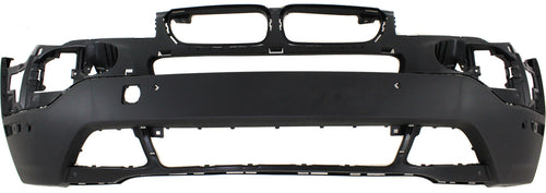 X3 07-10 FRONT BUMPER COVER, Lower, Textured, w/o M Package, w/ Park Distance Control Sensor Holes - CAPA