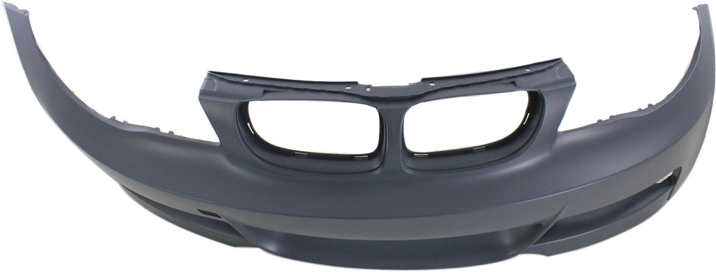 Front Bumper Cover Primed For 2008-2013 BMW 1-Series With M Package Without Headlight Washer Holes Replacement REPB010389P