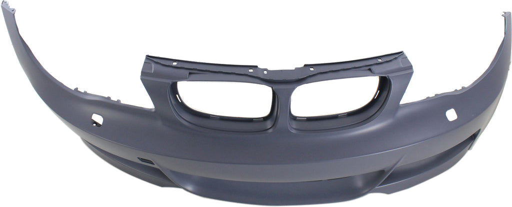 Front Bumper Cover Primed For 2008-2013 BMW 1-Series With M Package With Headlight Washer Holes Replacement REPB010390P