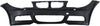Front Bumper Cover Primed For 2008-2013 BMW 1-Series With M Package With Headlight Washer Holes Replacement REPB010390P