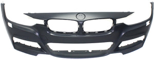 3-SERIES 13-19 FRONT BUMPER COVER, Prmd, w/ M Sport Line, w/ HLW Holes, w/o PDC Snsr Holes, (13-18, Sdn)/Wgn