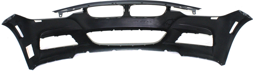 PARTS OASIS New Aftermarket BM1000290 Front Bumper Cover Primed Replacement For BMW 3-Series 2013 2014 2015 2016 2017 2018 2019 With M Sport Line With HLW Holes Without PDC Snsr Holes (2013 - 2018 Sedan) | Wagon Replaces OE 51118067957