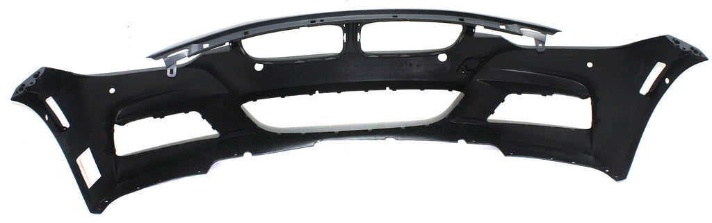 PARTS OASIS New Aftermarket BM1000292 Front Bumper Cover Primed  Replacement For BMW 3-Series 2013 2014 2015 2016 2017 2018 2019 With M Sport Line Without HLW Holes | Cam With PDC Sensor Holes | IPAS (2013 - 2018 Sedan) | Wagon Replaces OE 51118067953