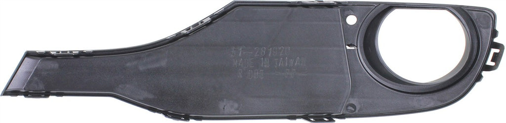 Front Fog Lamp Molding Right Passenger Side For 2012-2015 BMW 320I Textured Black Luxury/Modern Line Replacement REPB015533