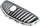 VERANO 12-17 GRILLE, Chrome Shell and Insert, w/o Emblem, (15-17 Type 1) - CAPA