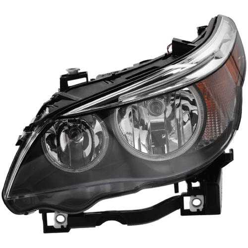 5-SERIES 04-07 HEAD LAMP LH, Assembly, Halogen, w/o Auto Adjust Headlight, Sedan