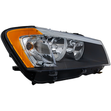 X3 11-14 HEAD LAMP RH, Assembly, Halogen