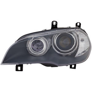 X5 07-13 HEAD LAMP LH, Lens and Housing, HID/Xenon, w/o HID Kit