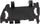 5-SERIES 04-10 HEADLIGHT WASHER COVER RH, Plug Hole, Textured Black, w/o M Pkg., Sedan/Wagon