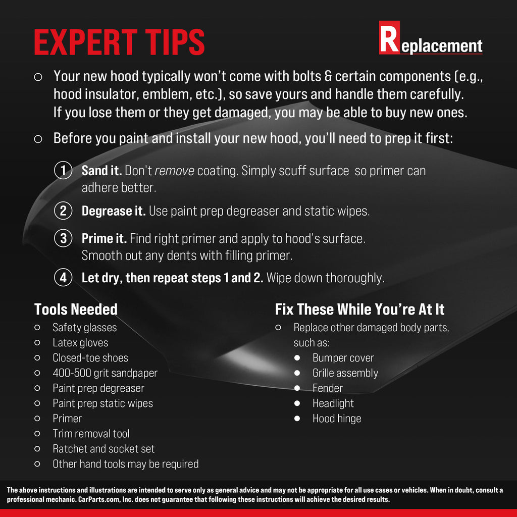 5-SERIES 11-16 HOOD, Aluminum, Primed, Sedan