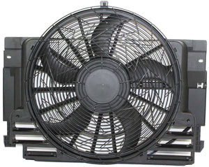 X5 00-06 A/C CONDENSER FAN ASSEMBLY, w/o Control module