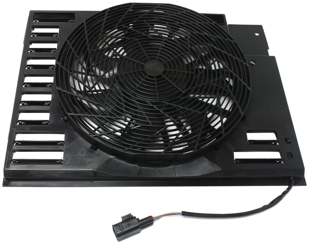 7-SERIES 02-08 A/C CONDENSER FAN SHROUD ASSEMBLY, w/ Control module