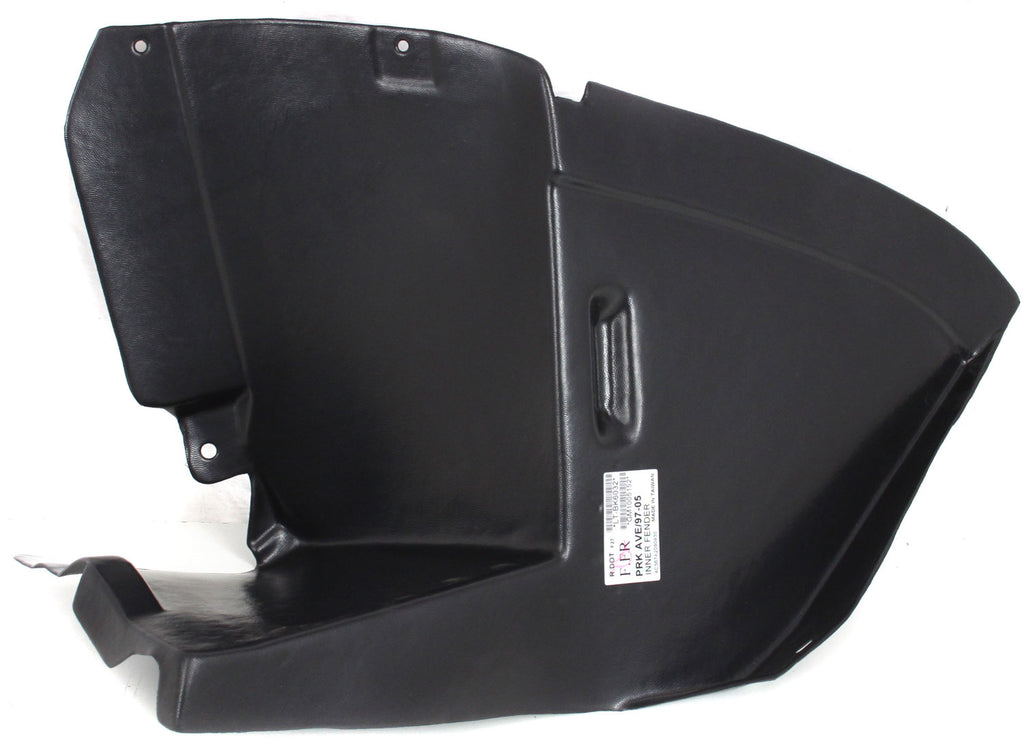 PARK AVENUE 97-05 FRONT FENDER LINER RH, Front Lower Section, Cover Extension