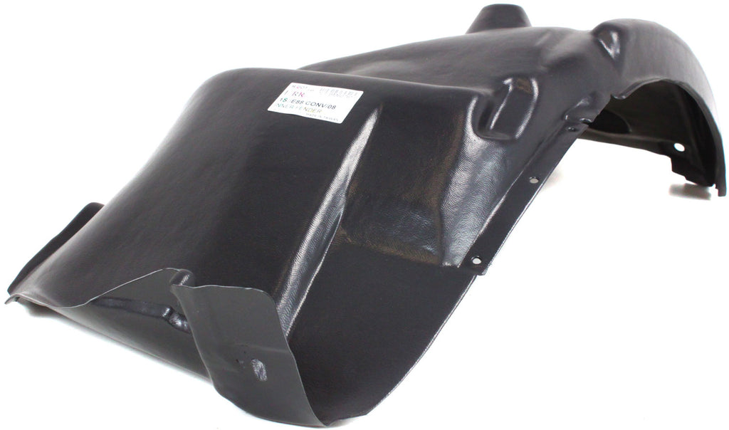 1-SERIES 08-13 FRONT FENDER LINER RH, Rear Section, Convertible