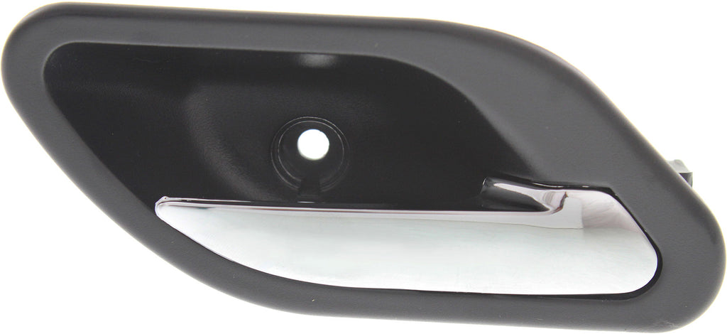 5-SERIES 01-03 FRONT INTERIOR DOOR HANDLE RH, Black bezel, Chrome lever (=REAR)