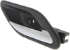 5-SERIES 01-03 FRONT INTERIOR DOOR HANDLE RH, Black bezel, Chrome lever (=REAR)