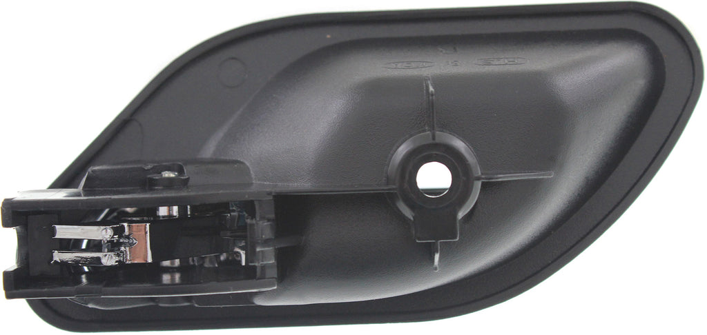 5-SERIES 01-03 FRONT INTERIOR DOOR HANDLE RH, Black bezel, Chrome lever (=REAR)