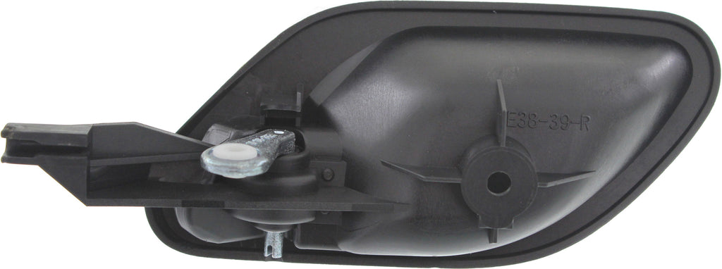 5-SERIES 01-03 FRONT INTERIOR DOOR HANDLE RH, Textured Black, Wire-Clip, Plastic, From 3-01 (=REAR)