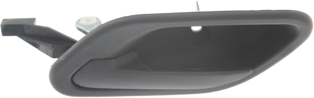 5-SERIES 01-03 FRONT INTERIOR DOOR HANDLE LH, Textured Black, Wire-Clip, Plastic, From 3-01 (=REAR)
