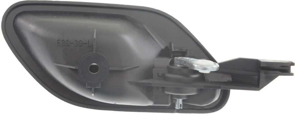 5-SERIES 01-03 FRONT INTERIOR DOOR HANDLE LH, Textured Black, Wire-Clip, Plastic, From 3-01 (=REAR)