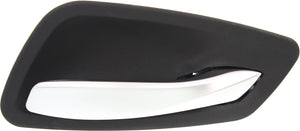 3-SERIES 06-12 FRONT INTERIOR DOOR HANDLE RH, Satin Chr Lever+Black Housing, Plastic, Sdn/Wgn (=REAR)