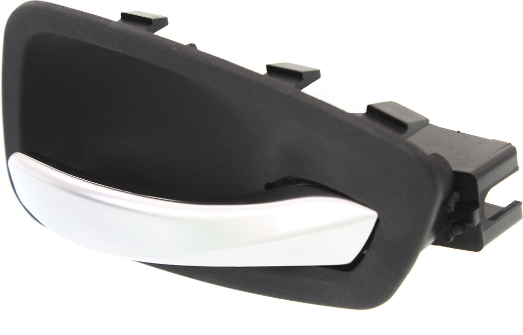 3-SERIES 06-12 FRONT INTERIOR DOOR HANDLE RH, Satin Chr Lever+Black Housing, Plastic, Sdn/Wgn (=REAR)