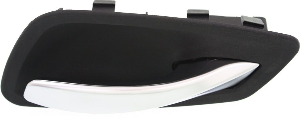 3-SERIES 06-12 FRONT INTERIOR DOOR HANDLE RH, Satin Chr Lever+Black Housing, Plastic, Sdn/Wgn (=REAR)