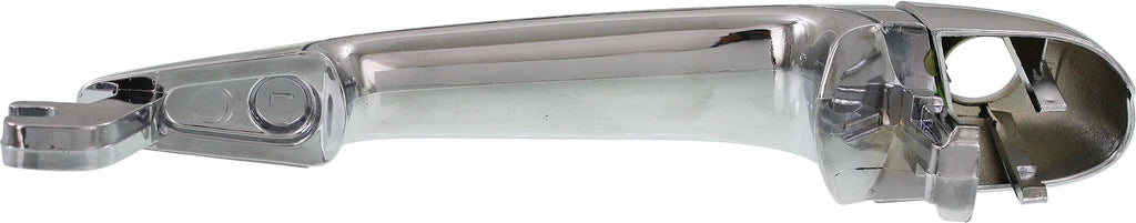 3-SERIES 99-00 FRONT EXTERIOR DOOR HANDLE Left, All Chrome, w/ Keyhole, E46, Exc. Conv.